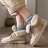 2 Pairs Women Winter Socks Mid-tube Solid Color High Elasticity Keep Warm Lightweight Comfort Warmth Daily Socks Sport Socks