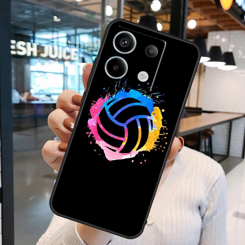 Volleyball Case For Xiaomi Redmi Note 14 Pro 10 11 12 13 15 Pro Plus Redmi 15 10C 12C 13C 14C 15C Cover