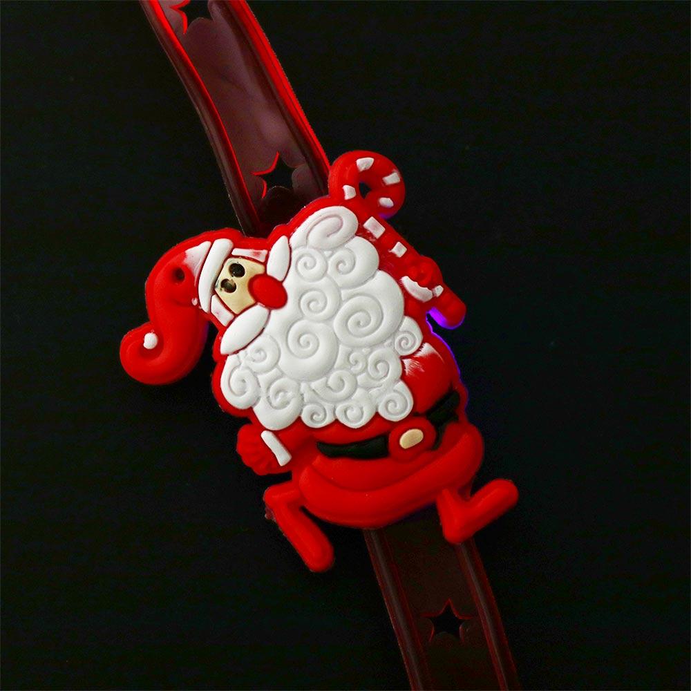 Plastic Christmas Pop Circles Christmas Christmas Toys Hand Ring LED Christmas Bracelet  Christmas
