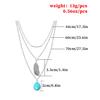 Fashion Chain Necklace Delicate Adjustable Leaves Elegant Sturdy Hanging Pendants Valentines Day Layered Necklaces for Women
