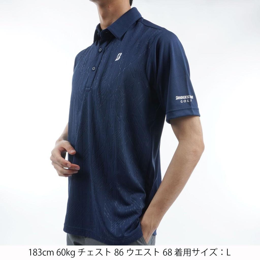 Bridgestone Golf Men's Short Sleeve Golf Shirt, Size 3GA01A, NA