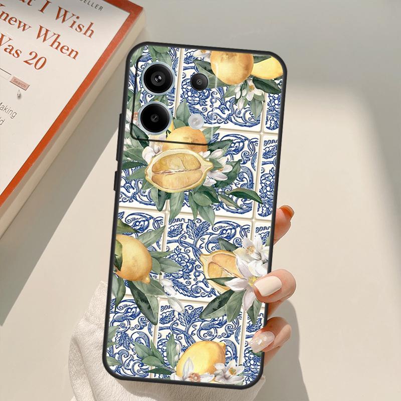 

Mediterranean Lemon Funda For Xiaomi Redmi Note 14 13 10 11 12 15 Pro Plus Case For Redmi 15 14C 12C 10C 13C 15C Redmi 15 5G