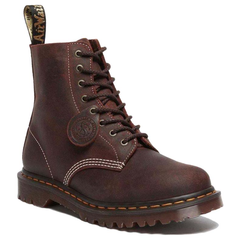 Dr. Martens 1460 Leather Fashion Simple Martin Boots Unisex Boots Red-Brown 31859749