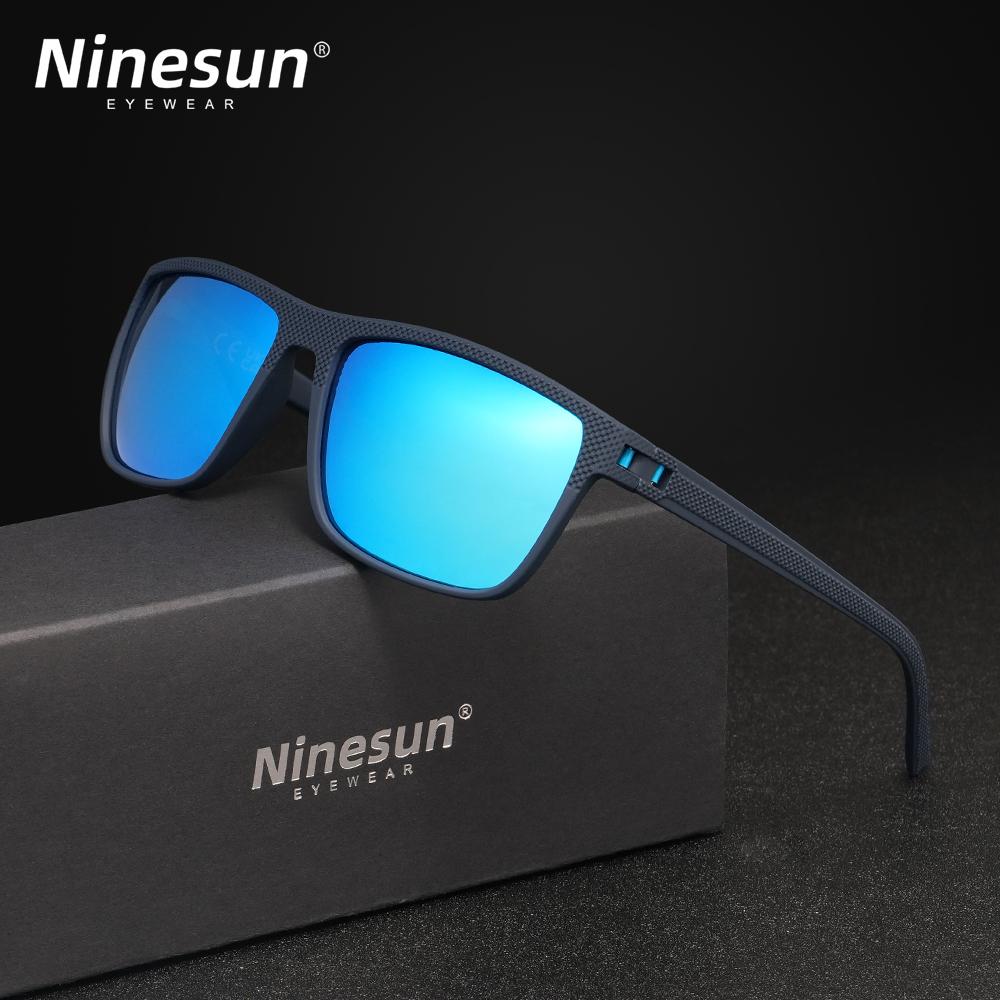 NINESUN New Fashion Men/Women Sunglasses Classic Mirror Lens Polarized UV400 Glasses Large Frame High Quality Driving Eyewear