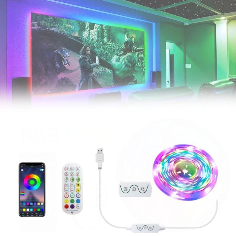 Control Remote Bluetooth Usb Tv Led Backlights 3m Rgb Color Changing Strip Light