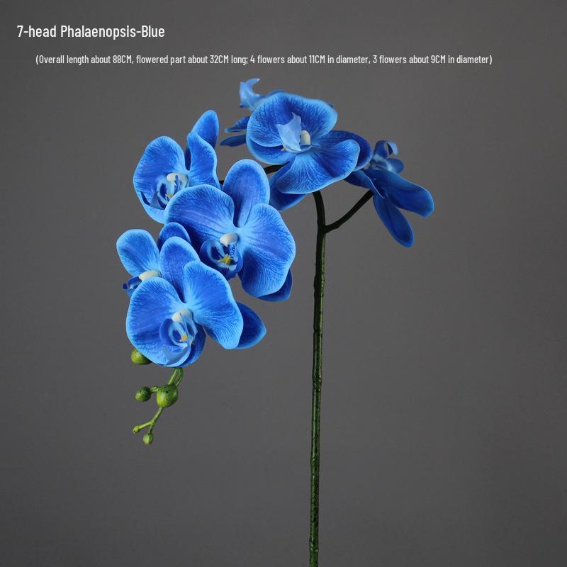 High-End PU Phalaenopsis Artificial Flowers - Single Stem for Home & Hotel Décor