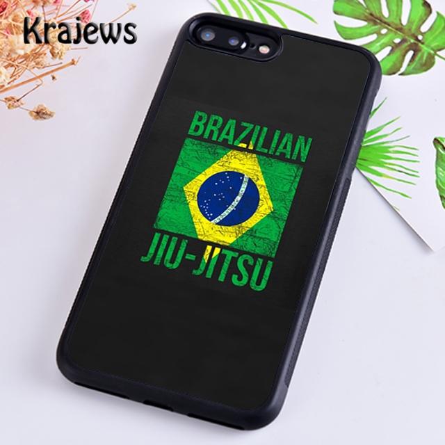 Krajews BJJ Brazilian Jiu Jitsu Phone Case Cover For iPhone 16 15 14 plus XS XR 11 12 mini pro max coque Shell Fundas