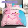 The Pink Panther2 Pattern Bedding Quilt Set  Home Decoration  Gift (1 * Duvet Cover + 2 * Pillowcase  Without Core)