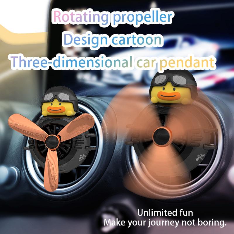 1PC new car magnetic outlet aromatherapy cartoon outlet clip aromatherapy creative car gift (two tasteless PE pieces and two 5ml