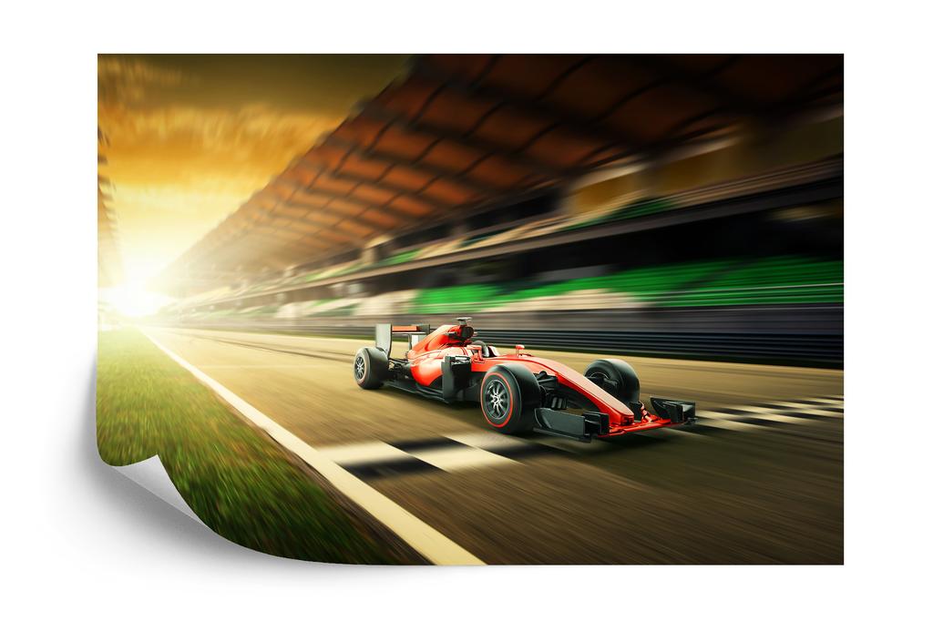Photomural F1 Car On The Finish Line Non-Woven 368x280