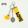 Mini Badminton Keychain Badminton Racket Backpack Accessory Sports Keyring Gifts for Badminton Lover Players
