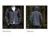 Men's 2025 Spring Softshell Hooded Windproof Waterproof Jacket - Casual Outdoor Workwear Coat