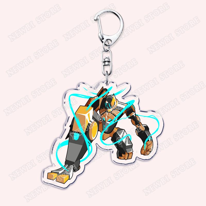 Hot Game Keychains for Accessories Bag FFXIV Samurai Red Black Mage Summoner Gunbreaker Dancer Keyrings Machinist Fans Gifts
