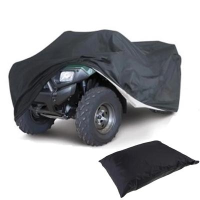 Quad Bike ATV Cover Black Water Resistant Dustproof Anti-UV Car ATV Kart Cover 3 Size Optional 190T  Motorcycle Waterproof Cover