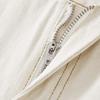 Sentubila Pure Cotton White Straight-Leg Jeans Spring And Autumn Women's Wear