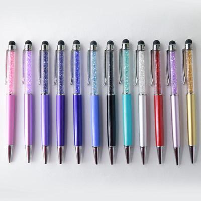 Crystal Rhinestone Ballpoint Pen with Capacitive Touch Screen – Custom Logo Gift Pen.