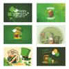 30Pieces St Patrick's Day Card with Envelopes Greeting and Blessing Message Card Irish Festivals Lucky Gifts Card Multicolor
