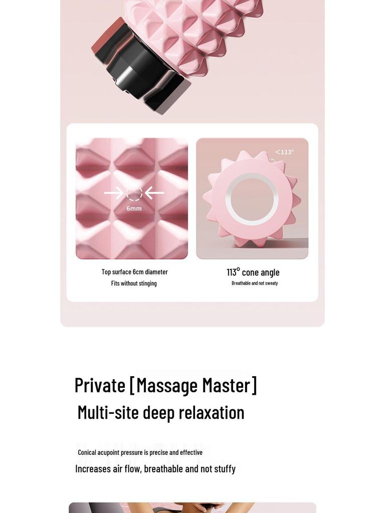 Zf1 Wall-Mounted Deep Tissue EVA Suction Cup Foam Roller for Massage and Exercise