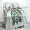 Colourful Sea Turtle Wild Ocean Animals Flannel Blanket Throw King Queen Size for Bed Sofa Couch Blanket Super Soft Lightweight