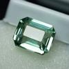 10.10 Ct Natural Montana Sapphire Bluish Green Emerald Shape CERTIFIED Gemstone