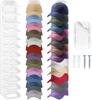 Hat Organizer for Baseball Caps Hat Rack for Wall Wall Mounted Adhesive Cap Rack Hat Holder Hanger Hold Up Cap Baseball Hat Storage Organizer