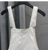 European Style Anti-Aging Denim Overalls - Women's Loose Summer Shorts with Rolled Hem and Wide Leg Design