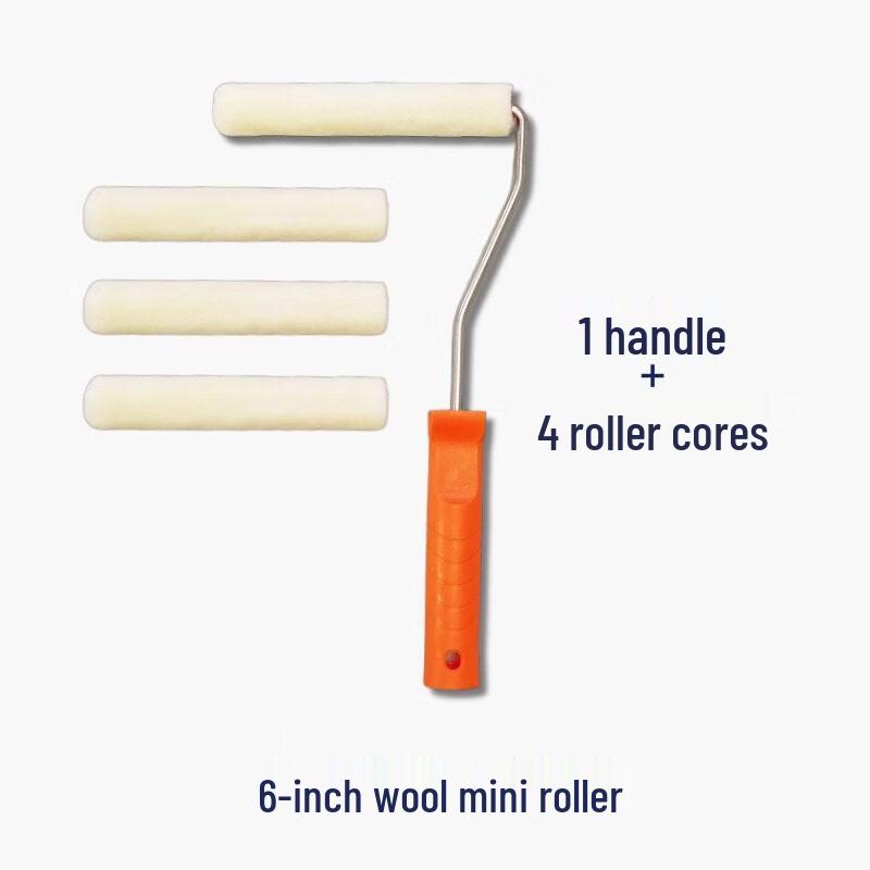 6-inch Wool Paint Roller Kit
