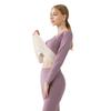 Womens Warm Thermal Underwear Set Soft Cashmere Silk Blend Fleece-Lined Long Sleeve Top Pants Cold Weather