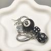 Star Dice Black Eight Ball Pendant Bag Pendant Handmade Diy Pendant Ornaments Suitable for Car Decorations Cool Bag Charm
