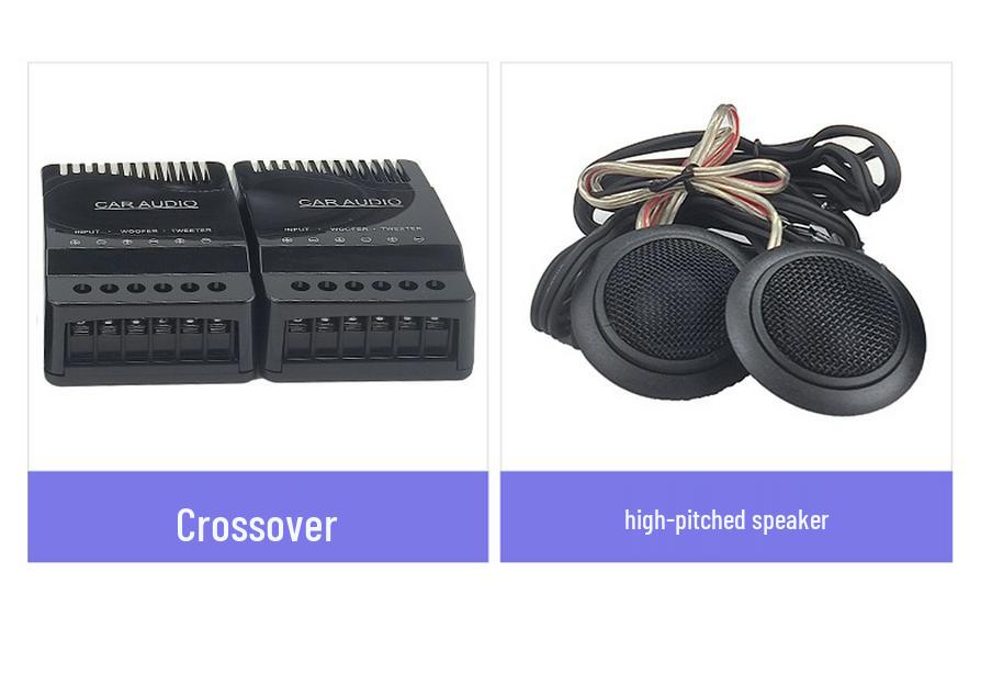 6.5-Inch Two-Way Car Audio Speaker Set with Full-Range Tweeters