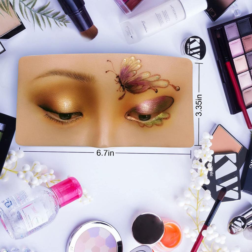 3D Deska na trénink líčení obličeje a očí   Modelová deska pleti obličeje pro nácvik stínů na oči   Mapování obočí a řas