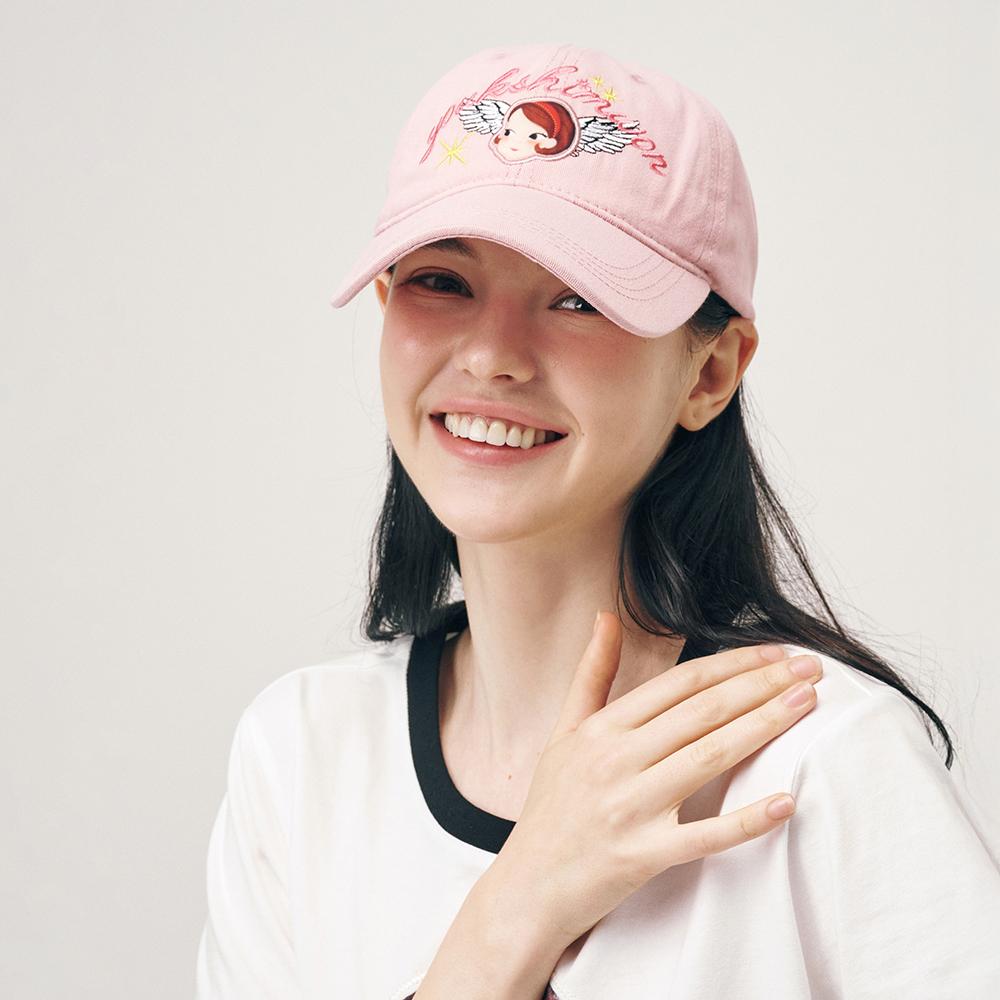 Yugsimwon Character Ball Cap Pink Angelia