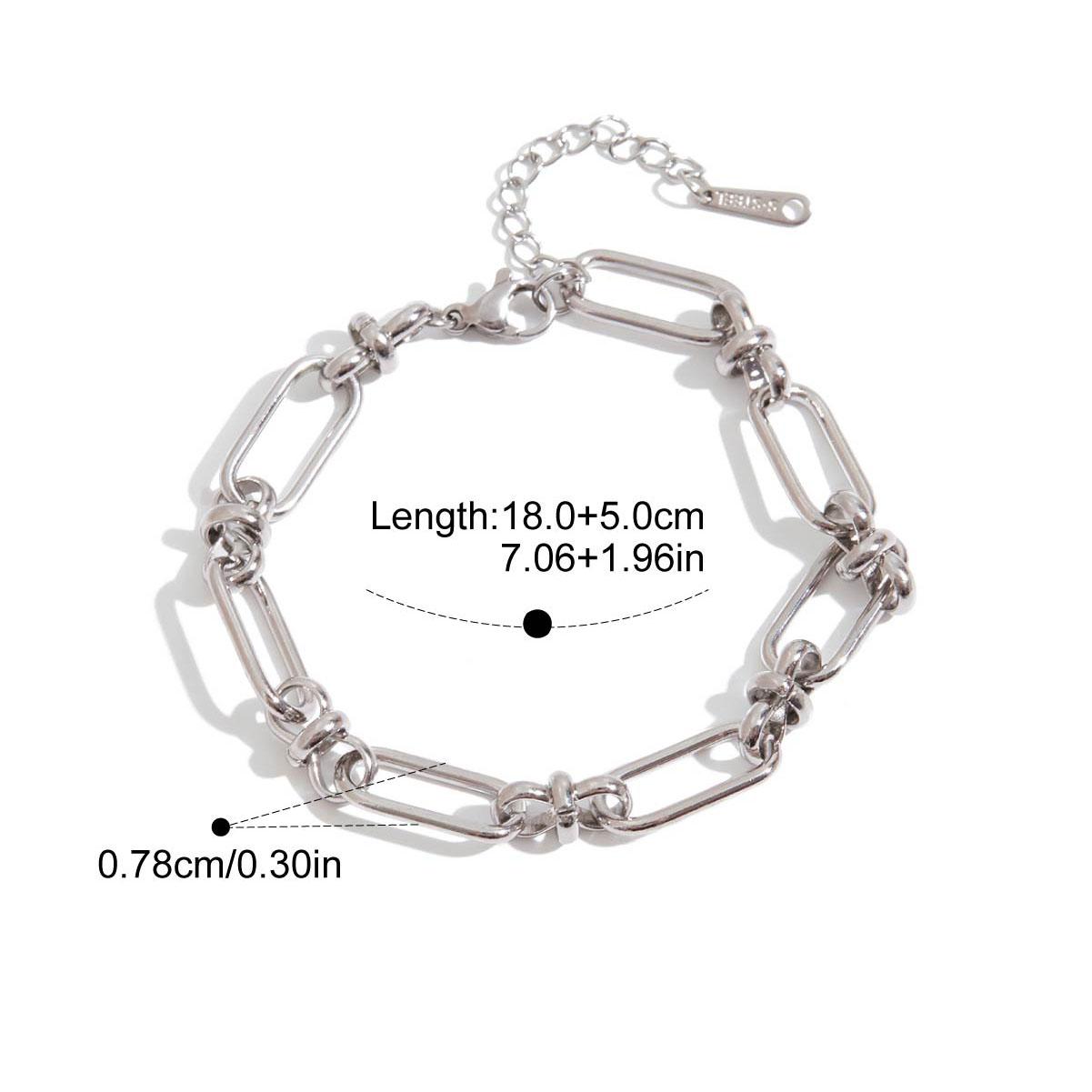 

Yori Waterproof 18K Gold Plated Geometric Stainless Steel Double Color Cuff Bracelet Minimalistic Wrist Charm Jewelry Gift