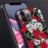 Grim Reaper Skull Skelet Case For Apple Iphone 14 11 13 12 Pro Max Xr 7 8 +Se 2020 Xs 6 6s Plus 5 5s Black Silicone Phone Cover