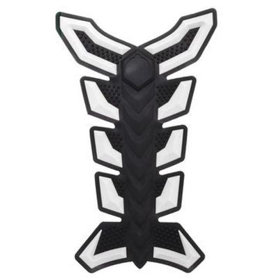 3D Rubber Tank Pad Protector Fish Bone Decal Sticker for Motorcycle ATV Vehicles