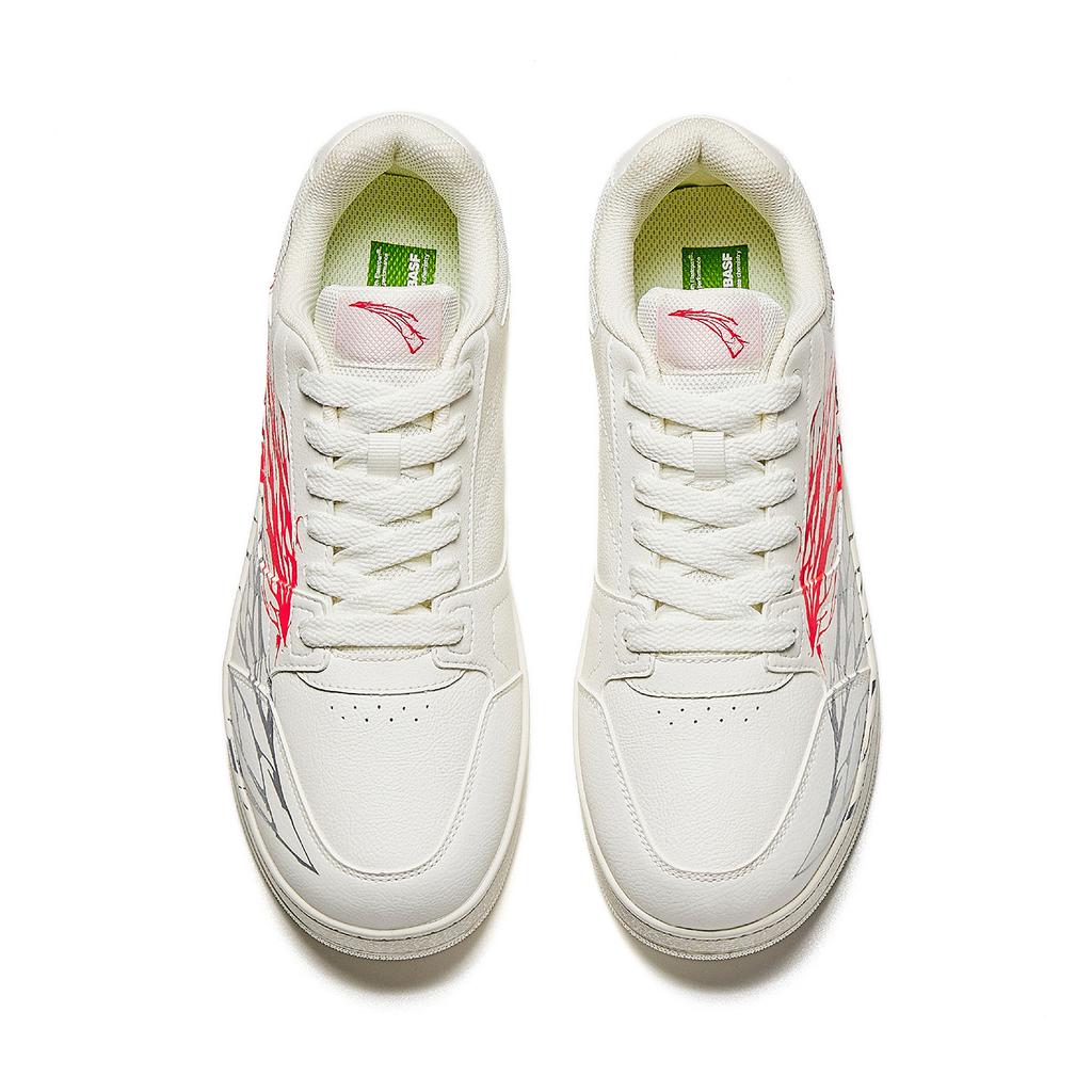 Anta Skateboard Shoes Men's White Red Silver 912618098-1