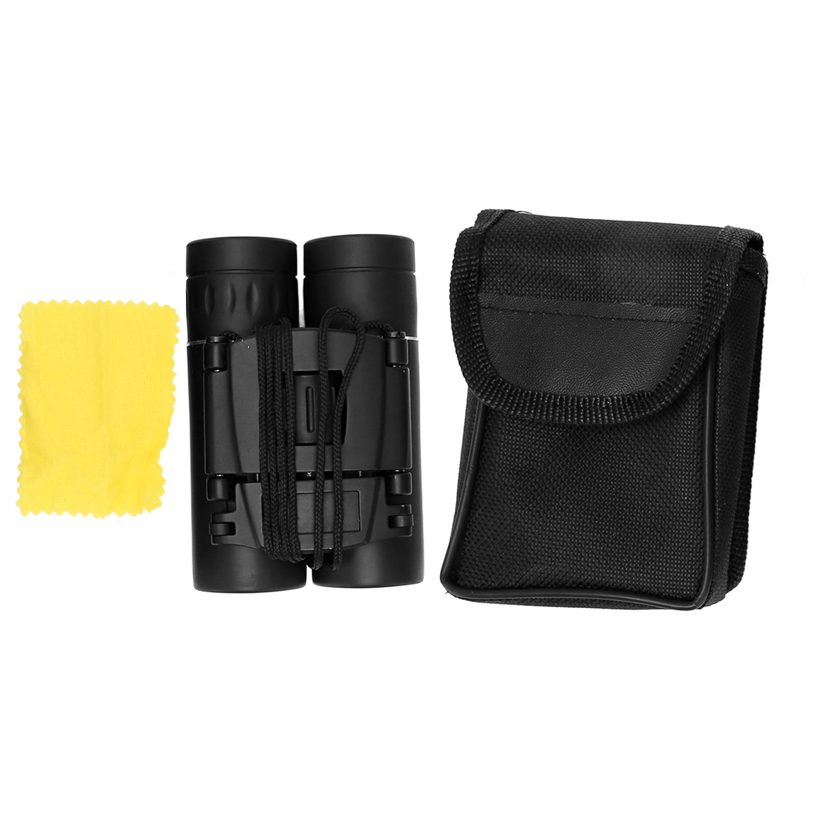 

Mini Binoculars 8X Magnification Green Film Foldable Anti Slip Silicone Pocket Binoculars for Travel