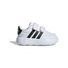 Adidas Breaknet 2.0 Cushioning Durable Low-Top Walking Shoes Baby Shoes White Black ID5276