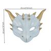 Dragon Costume Mask Molded Head Face Covering Lightweight for Children, Young