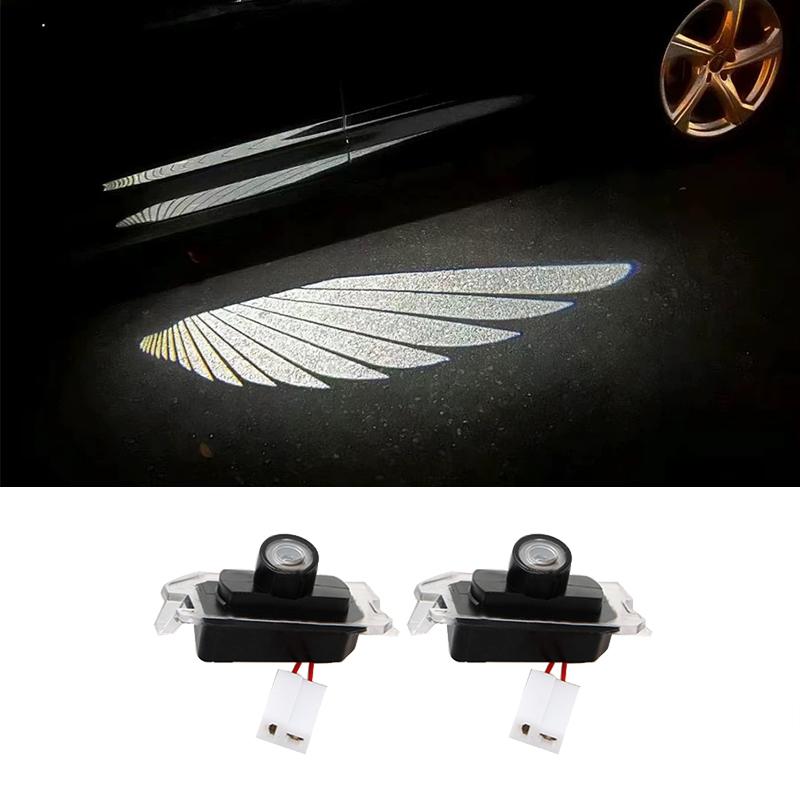 For Benz C E S GLA GLC Class W205 W213 W253 W222 W157 Rearview Mirror Lights HD LED Carpet Lamp Modification Will Never Fade