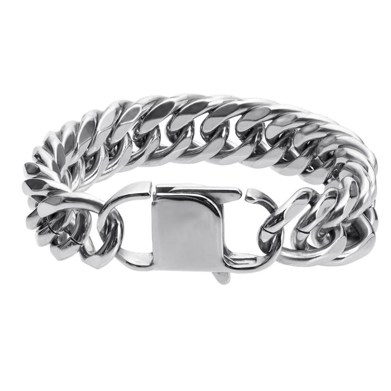 New 10MM Bracelet Side Chain Stainless Steel for Men Women Fashion Simple Engagement Wedding Jewelry High Quality Gifts Party