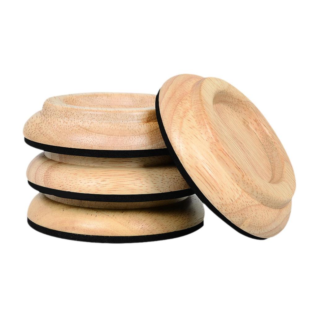 4 Pieces Piano Caster Cups Non Slip Foot Pad for Hardwood Floors Support Upright Piano Wheel Floor Protector for Upright Piano