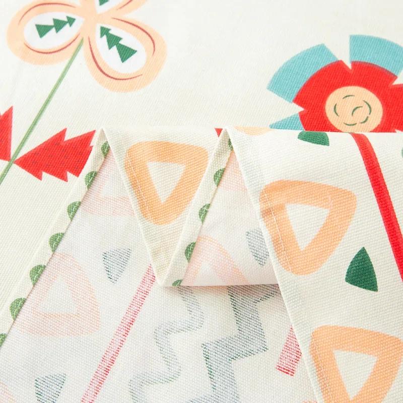 Creative Ethnic Flower Bed Sheet Set 3Pcs Cotton Thickened Bed Sheets Pillowcases Luxury Nordic Queen King Size Bedding Set