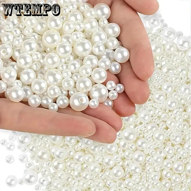 WTEMPO Random Size Artificial Pearls Kit for Vase Filling Wedding Supplies Craft Making Bridal Party Decorations Home Decoration Vase Filler