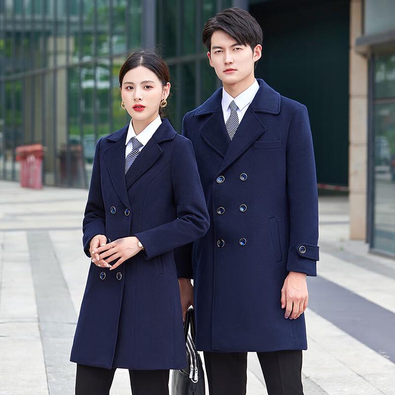 Trueman Unisex Professional Wool Blend Overcoat