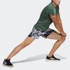 adidas T Shirts Men's Green Crew Neck Moderate Straight Fit GP7658