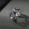 Unisex Retro Snake Ring - Personalized Fashion, National Trend, Open-ended Design, Punk Style, Spirit Snake Index Finger Ring