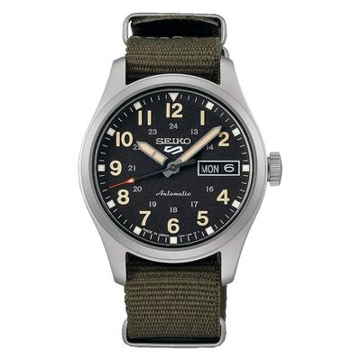 Five Sports FIELD Mittlere Größe Automatische Uhr Manuell Schwarz "Sport/Anzug Stil" (mit Aufwicklung), SBSA201, Herren,