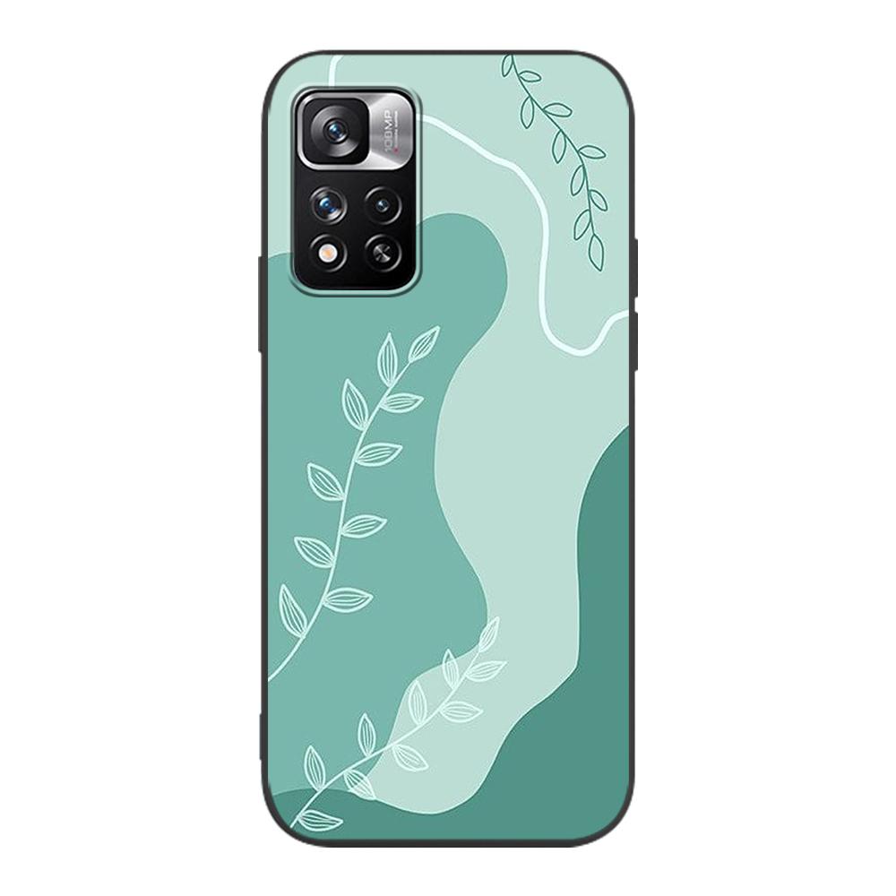 Trendy Abstrakte Hintergrund Fall für Xiaomi Redmi Hinweis 10 9S 11 9 8 11E Pro K40 Silikon Schwarz Telefon Abdeckung 9C 9A 8T 7 7A 10C 9i