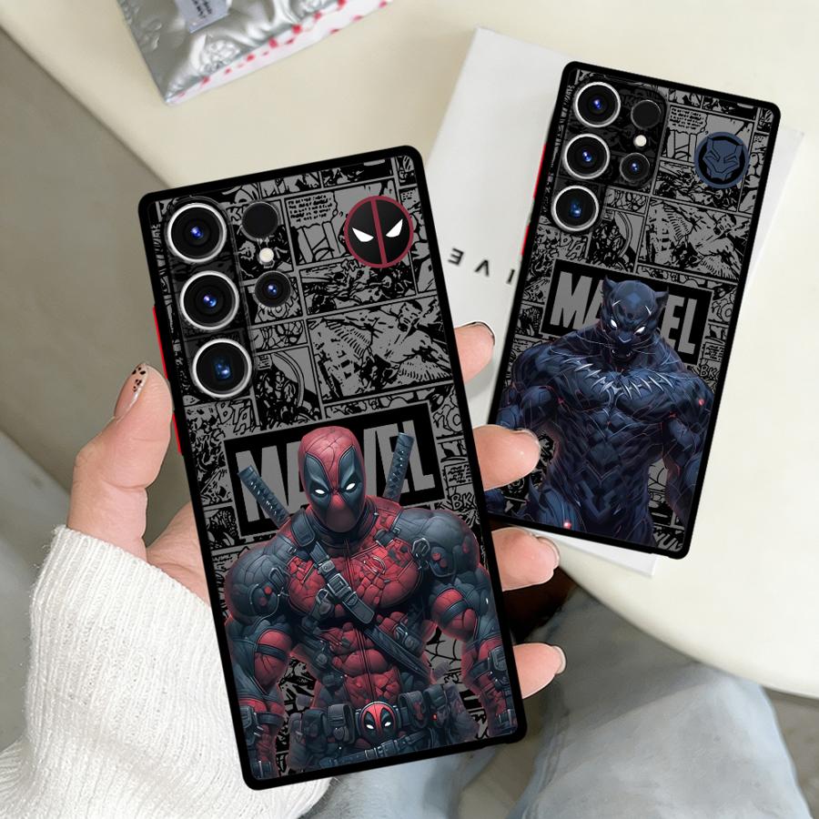 Marvel Deadpool Sipiderman Funda Phone Cover Case for Samsung Galaxy S26 S25 Ultra S20 S24 Plus S22 Note 20 10+ S21 S23 FE